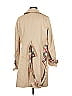 IMAN 100% Cotton Tan Trenchcoat Size M - photo 2