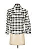 Current/Elliott Plaid Gray 3/4 Sleeve Button-Down Shirt Size XS (0) - photo 2