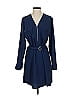 Express 100% Polyester Blue Casual Dress Size S - photo 1
