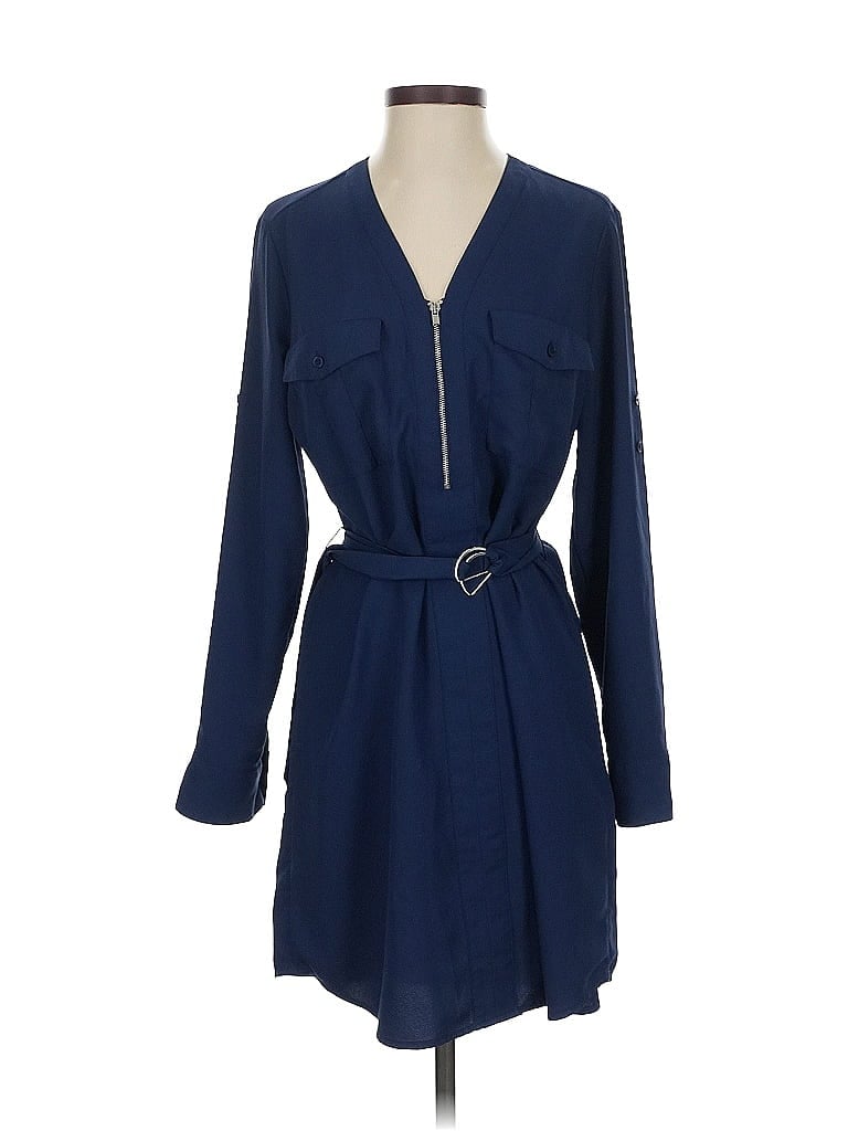 Pre-owned Express Casual Dress In Blue