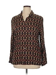 Evan Picone Long Sleeve Blouse