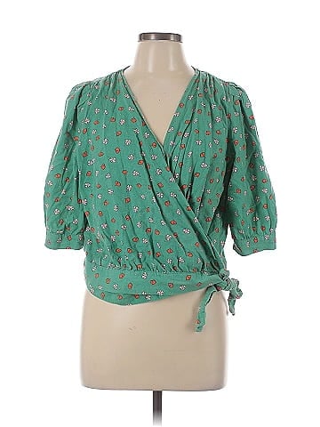 a.n.a. A New Approach 3/4 Sleeve Blouse (view 1)