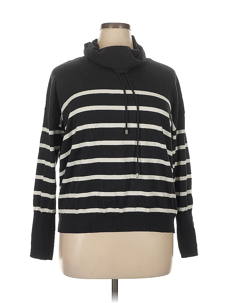 Pre-owned Max Studio Pullover Sweater In Black