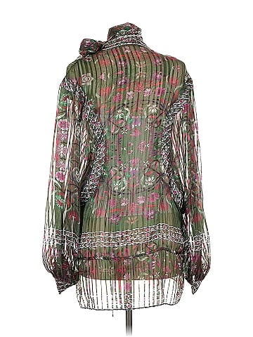 Roberto Cavalli Long Sleeve Silk Top (view 2)