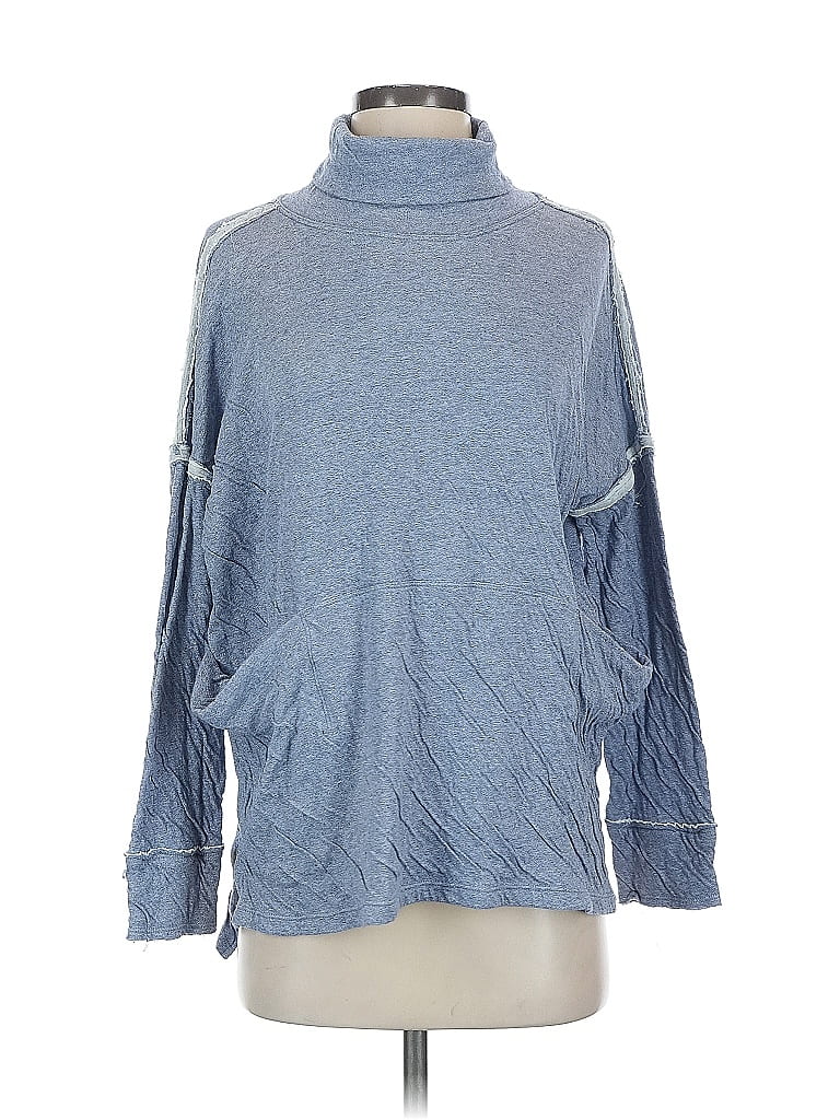 Pre-owned We The Free Turtleneck Sweater In Blue