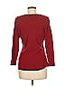 Arden B. Burgundy 3/4 Sleeve Top Size M - photo 2