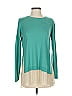 LOGO by Lori Goldstein Teal Pullover Sweater Size XS - photo 1