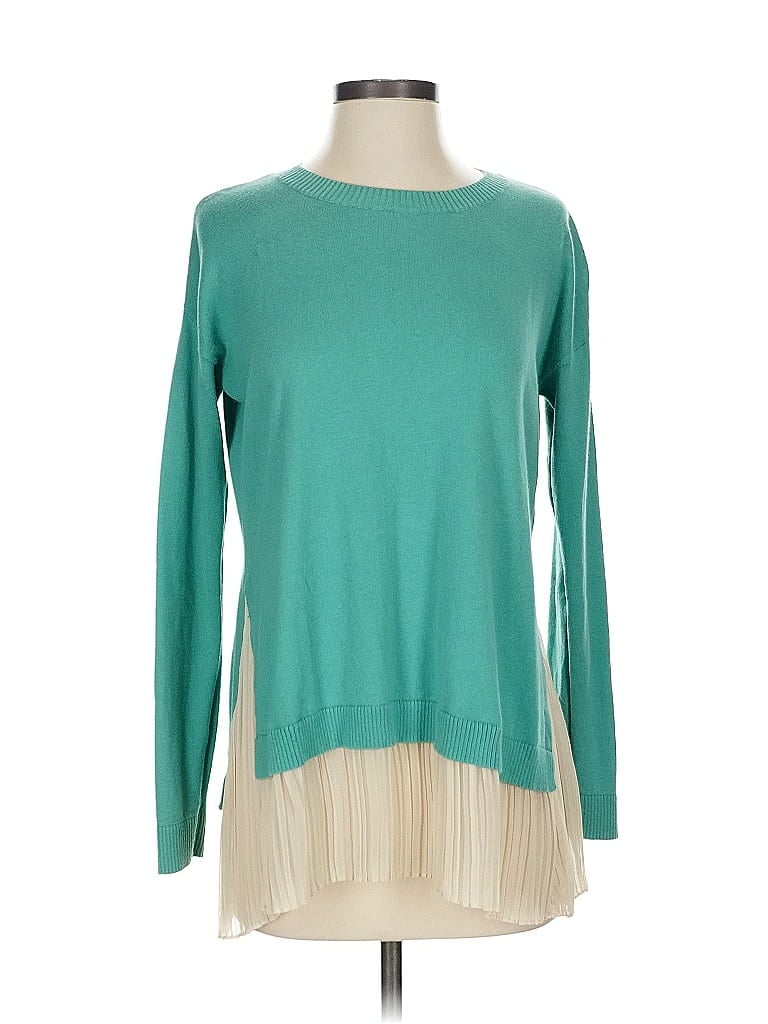 LOGO by Lori Goldstein Teal Pullover Sweater Size XS - photo 1