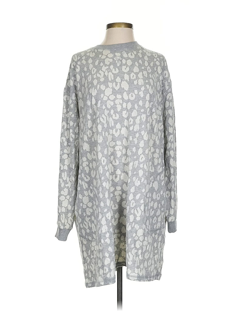 Pre-owned Asos Design Casual Dress In Gray