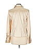 AB Studio Metallic Ivory Long Sleeve Blouse Size L - photo 2