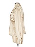 AB Studio Metallic Ivory Long Sleeve Blouse Size L - photo 4