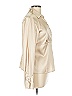 AB Studio Metallic Ivory Long Sleeve Blouse Size L - photo 3