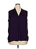 Jones Studio 100% Polyester Purple Sleeveless Blouse Size 2X - photo 1