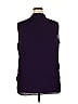 Jones Studio 100% Polyester Purple Sleeveless Blouse Size 2X - photo 2