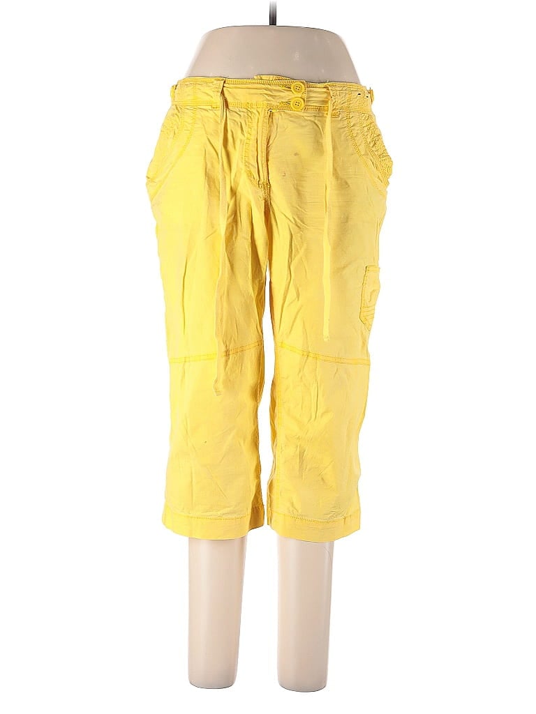 Pre-owned New York And Company Cargo Pants In Yellow
