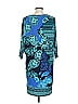 Donna Morgan Print Blue Casual Dress Size 10 - photo 2