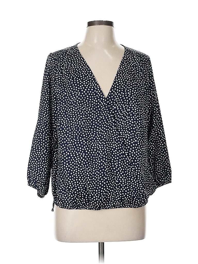 Pre-owned Collective Concepts 3/4 Sleeve Blouse In Blue