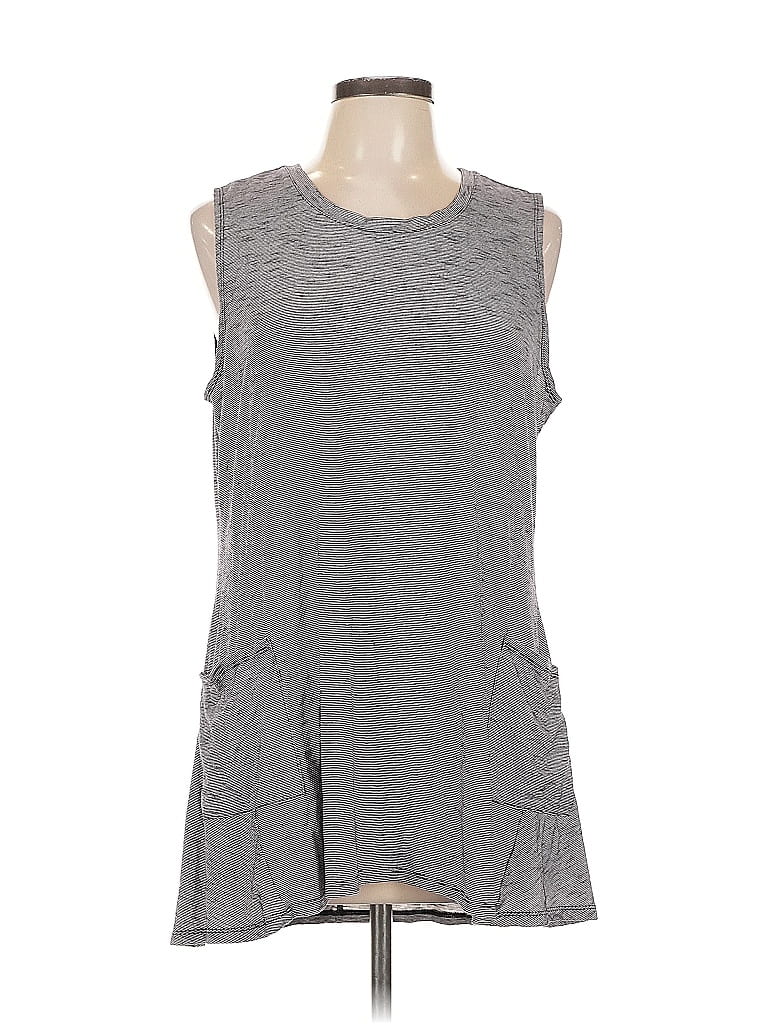 LOGO by Lori Goldstein Gray Sleeveless T-Shirt Size L - photo 1