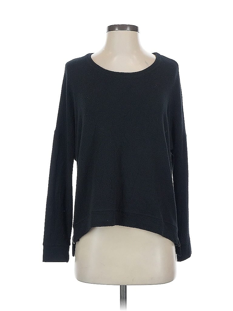 Pre-owned Velvet By Graham & Spencer Long Sleeve T-shirt In Black