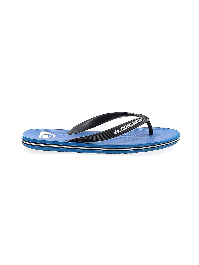 Quiksilver Blue Flip Flops Size 4 - 5 Youth - photo 1