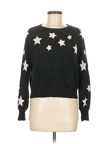 Aqua Cashmere Pullover Sweater (view 1)