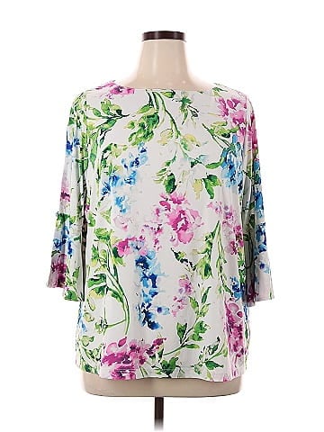 Susan Graver 3/4 Sleeve Blouse (view 1)