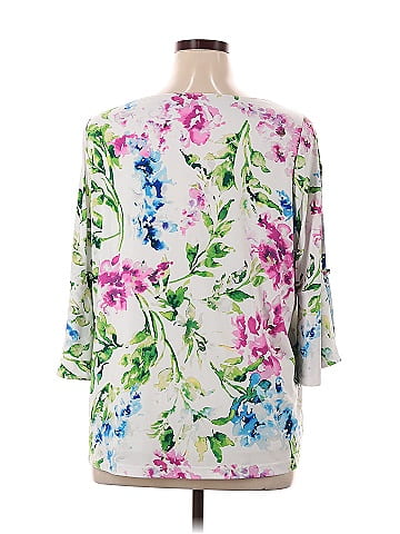 Susan Graver 3/4 Sleeve Blouse (view 2)