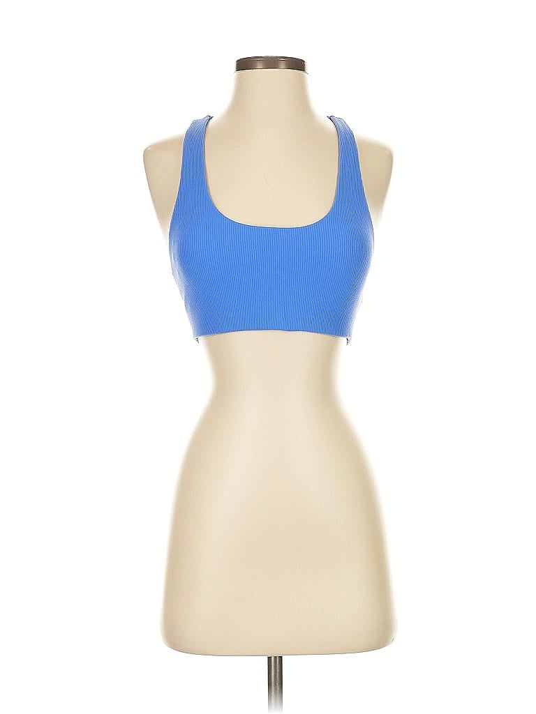 Pre-owned Offline By Aerie Tank Top Blue Halter Neckline Tops