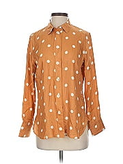 J.Crew Collection Long Sleeve Silk Top