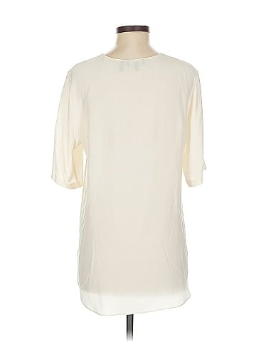 Theory Short Sleeve Silk Top (view 2)
