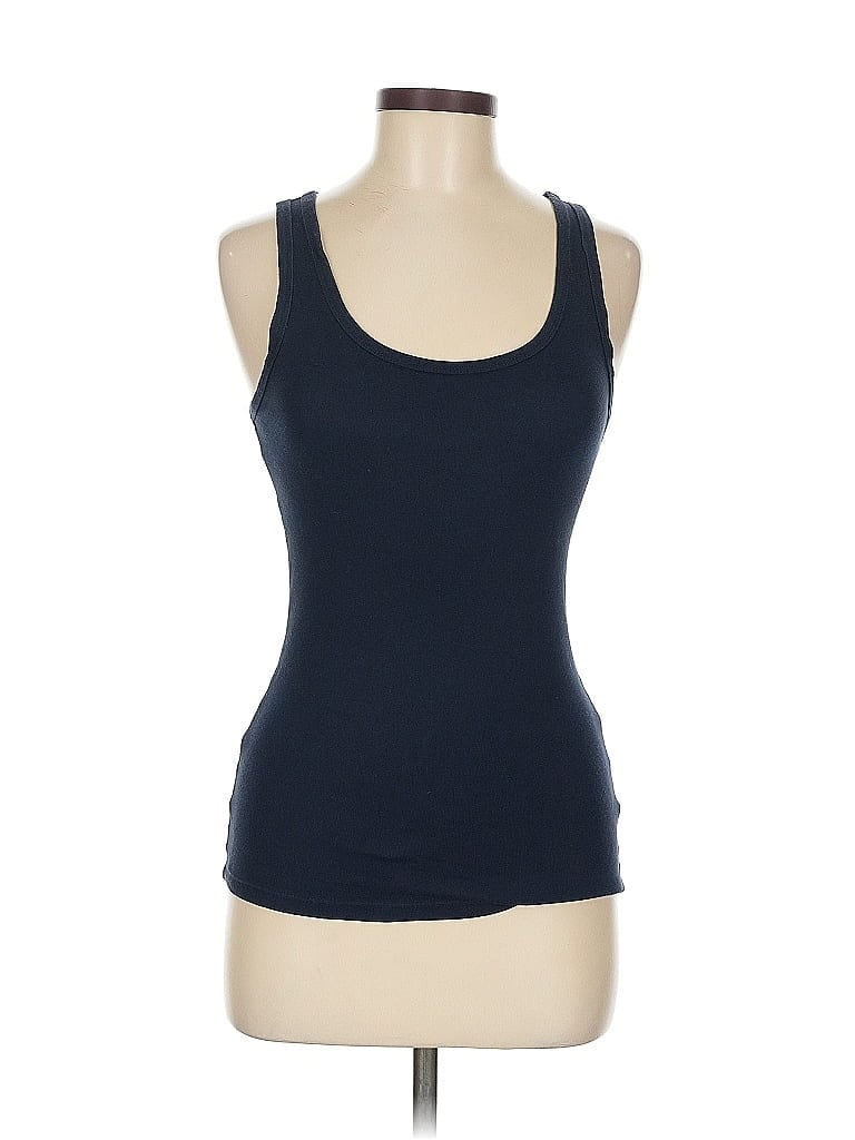 Pre-owned Gap Tank Top Blue Strapless Neckline Tops