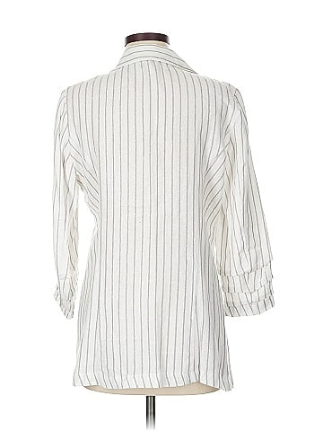 H By Halston 3/4 Sleeve Button-Down Shirt (view 2)