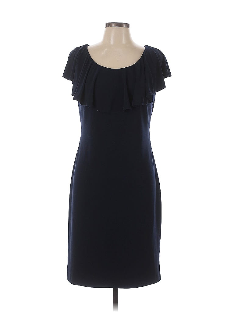 Joseph Ribkoff Solid Blue Cocktail Dress Size 12 - photo 1