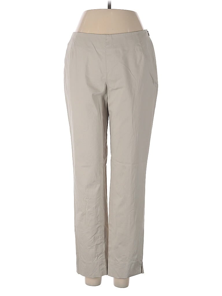 Pre-owned Lafayette 148 Casual Pants In Gray