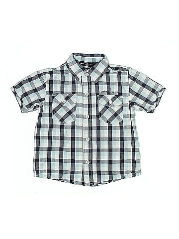 CALVIN KLEIN JEANS Short Sleeve Button-Down Shirt (view 1)