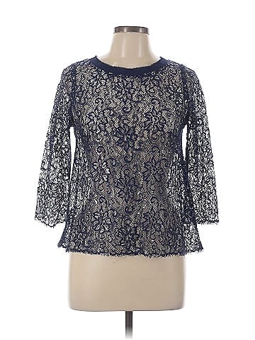 Aqua 3/4 Sleeve Top (view 1)