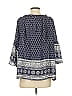 Unbranded Blue 3/4 Sleeve Blouse Size 4 (estimated) - photo 2