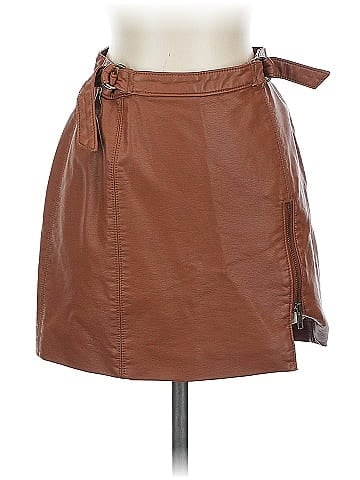 Free People Faux Leather Skirt (view 1)