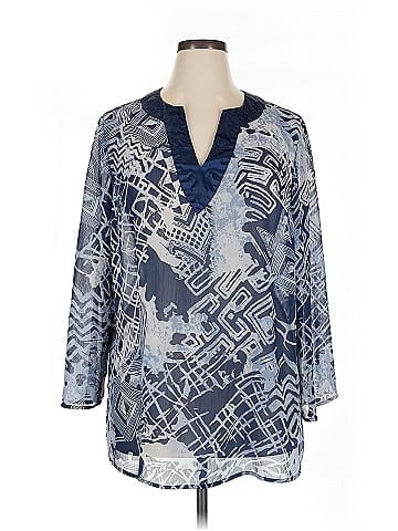 Susan Graver 3/4 Sleeve Blouse (view 1)