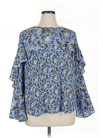 Diane von Furstenberg 3/4 Sleeve Silk Top (view 1)