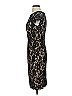 ML Monique Lhuillier 100% Nylon Black Cocktail Dress Size 4 - photo 4