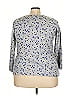 Woman Within Polka Dots Blue 3/4 Sleeve T-Shirt Size 22 - photo 2