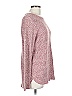 Pink Clover 100% Polyester Tweed Red Pullover Sweater Size L - photo 3
