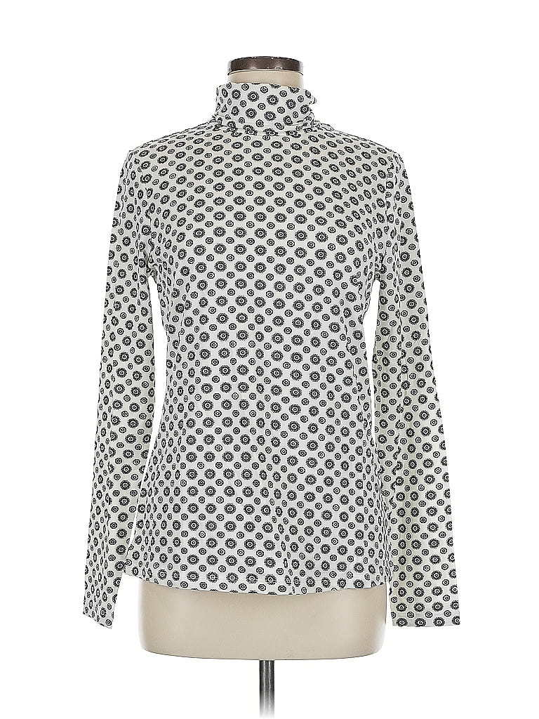 Click to view more detailed imagery on our partner's website Pre-owned Lands' End Long Sleeve Blouse In Silver