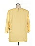 Alfred Dunner 100% Polyester Yellow 3/4 Sleeve Blouse Size 16 - photo 2
