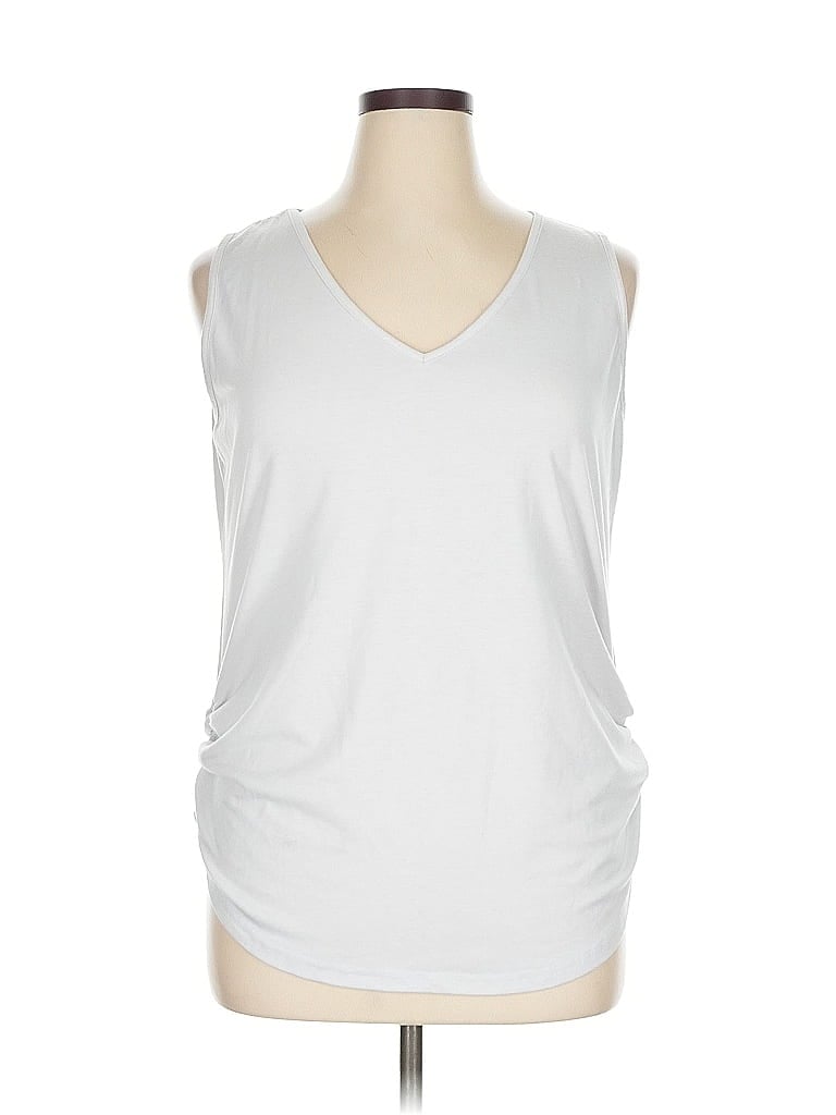Pre-owned Unbranded Sleeveless T-shirt In Silver