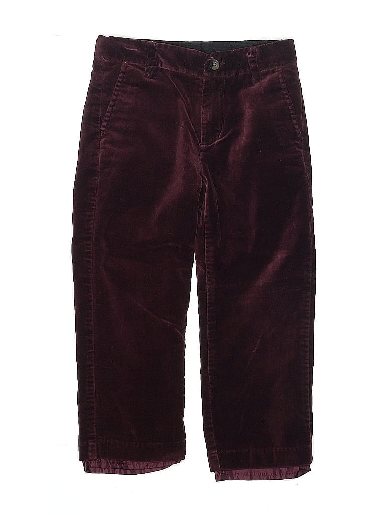 Janie and Jack 100% Cotton Burgundy Casual Pants Size 4 - photo 1