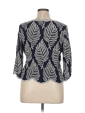 Solitaire 3/4 Sleeve Blouse (view 2)