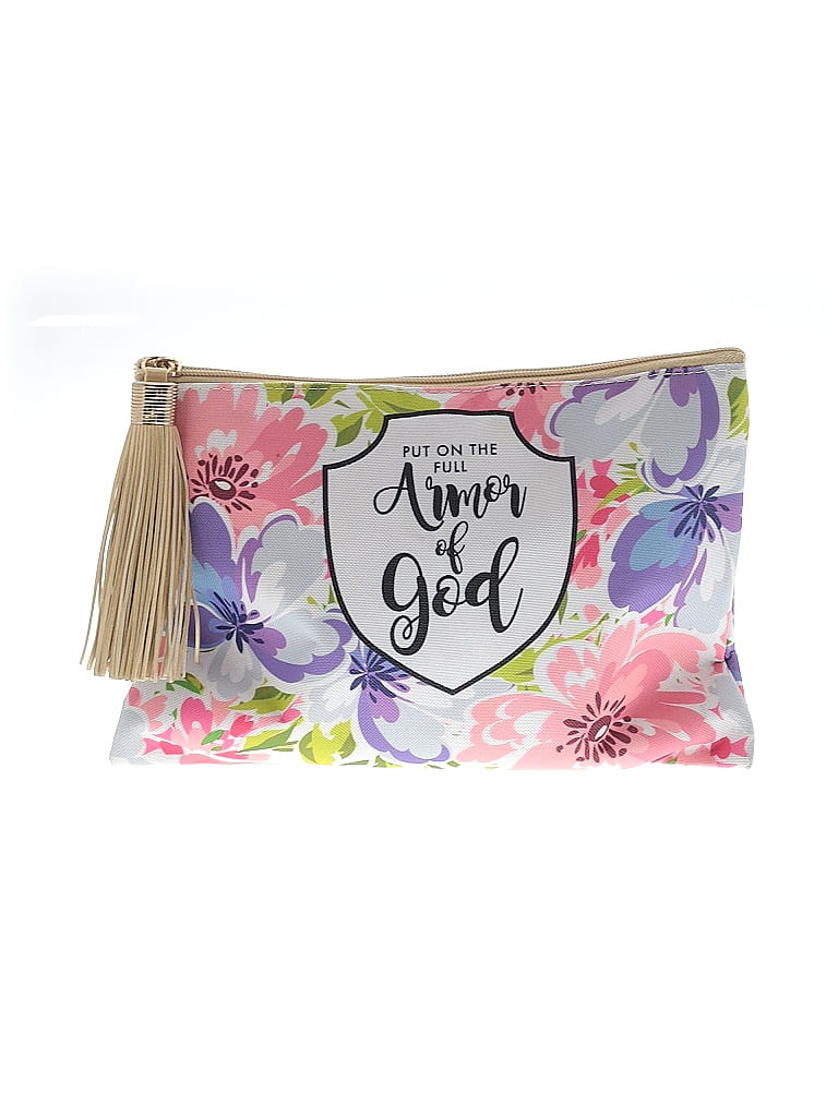 Unbranded Floral Gold Pink Makeup Bag One size - photo 1