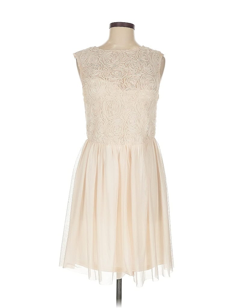 Pre-owned Asos Design Sleeveless Top Ivory Strapless Neckline Tops In White